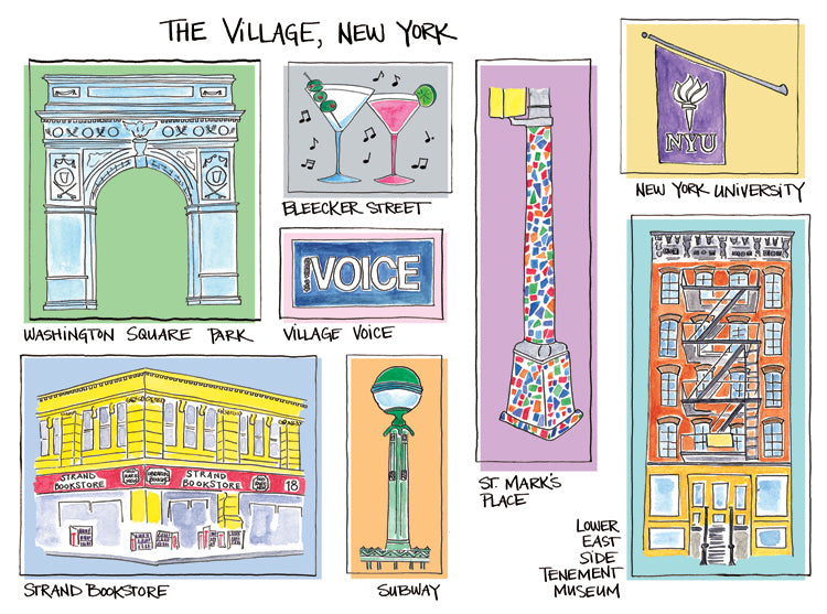 The Village - New York Card