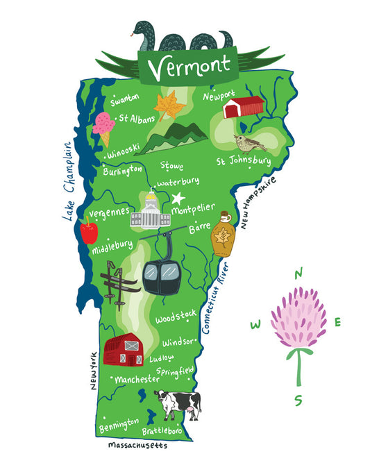 Hello: Vermont Card
