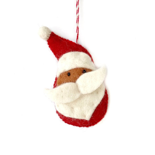 Santa Claus Felted Ornament