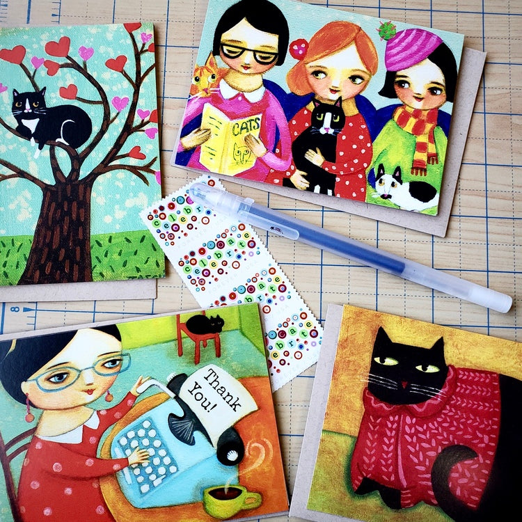 Cozy Cats Card Set