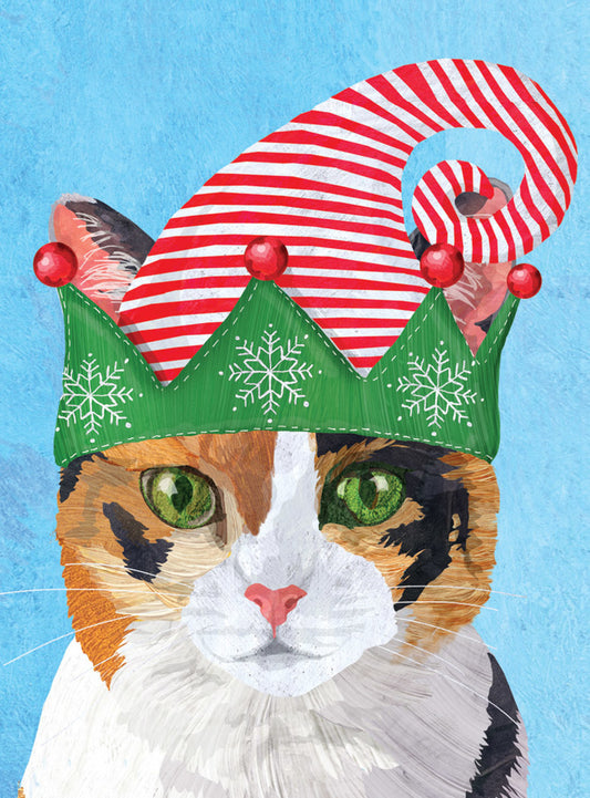 Calico Cat Holiday Card