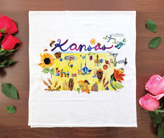 Watercolor USA: Kansas Towel