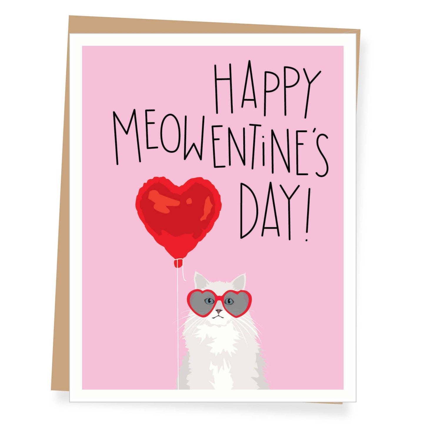 Cat Meowentine Valentine's Day Card
