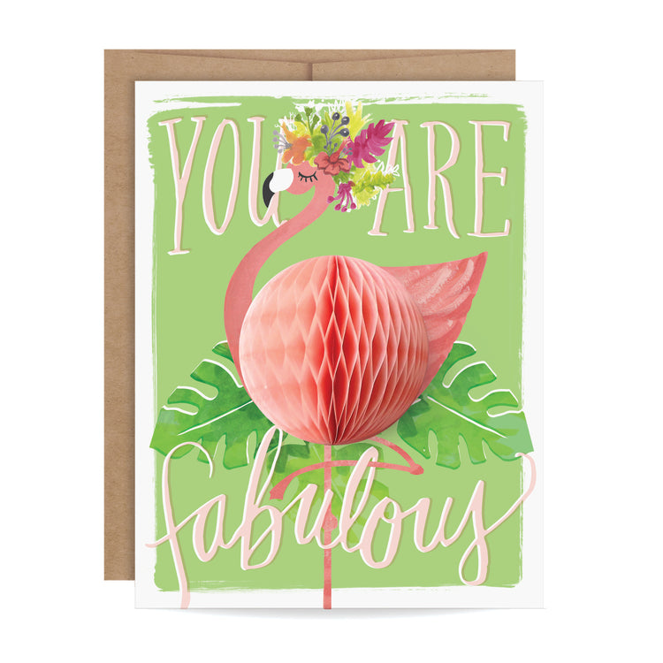 Fabulous Flamingo Pop-Up Card