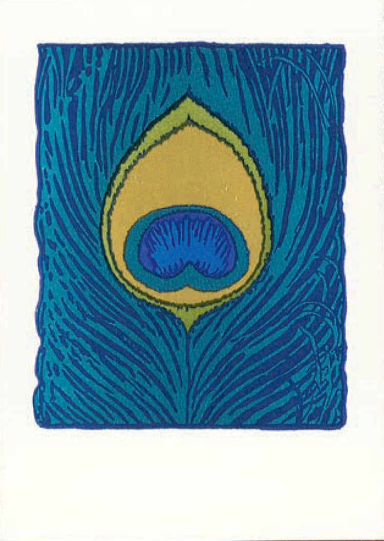 Peacock Feather Card