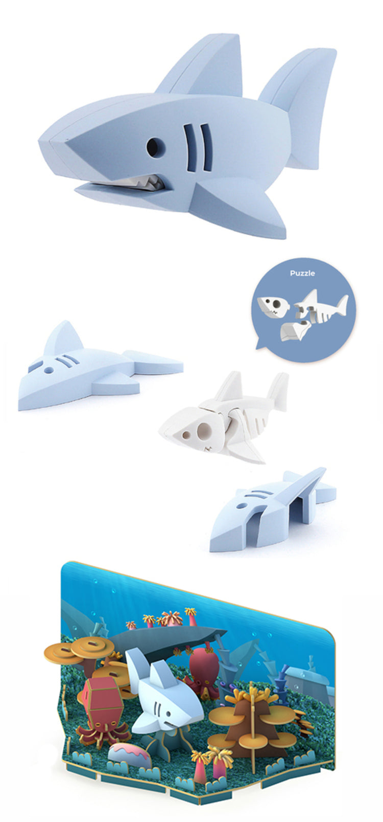 Great White Shark Puzzle Toy