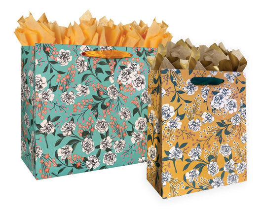 Retro Floral Gift Bags