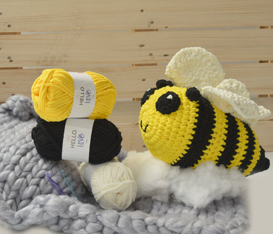 Bob the Bumblebee Knitty Critters Crochet Kit