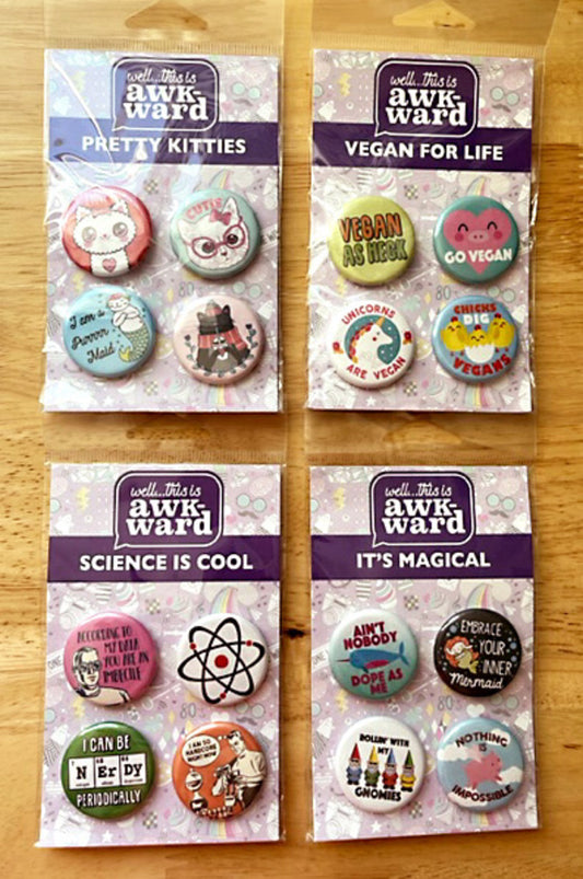 Backpack Buttons 4-Pack