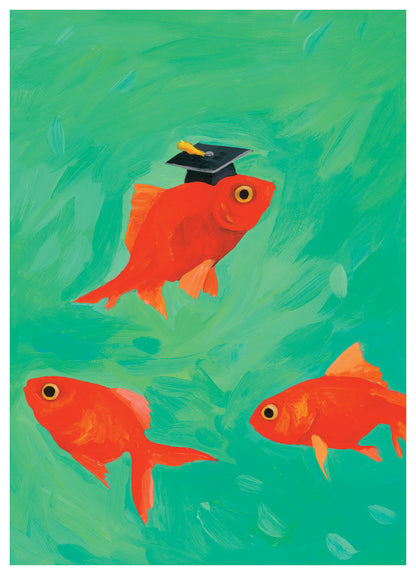 School of Fish Graduation Card