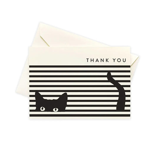 Cat in Stripes Boxed Thank You Notes