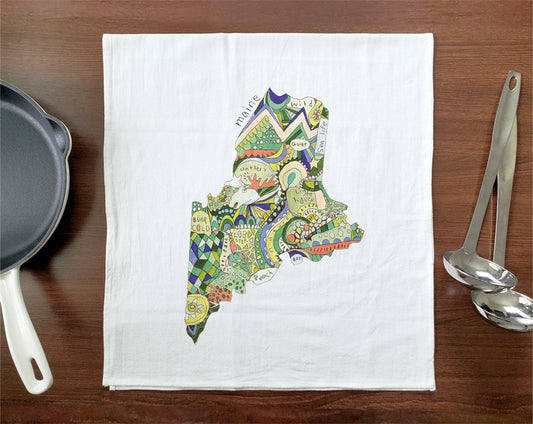 Doodle: Maine Towel