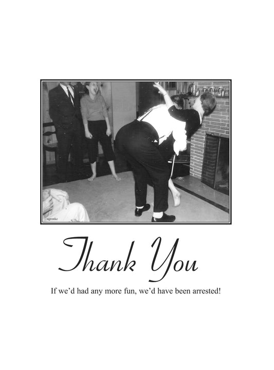 Arrested Thanks Humor Card