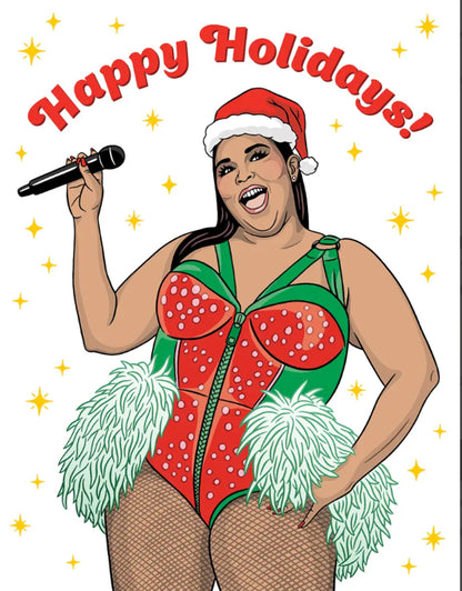 Lizzo Happy Holidays Card