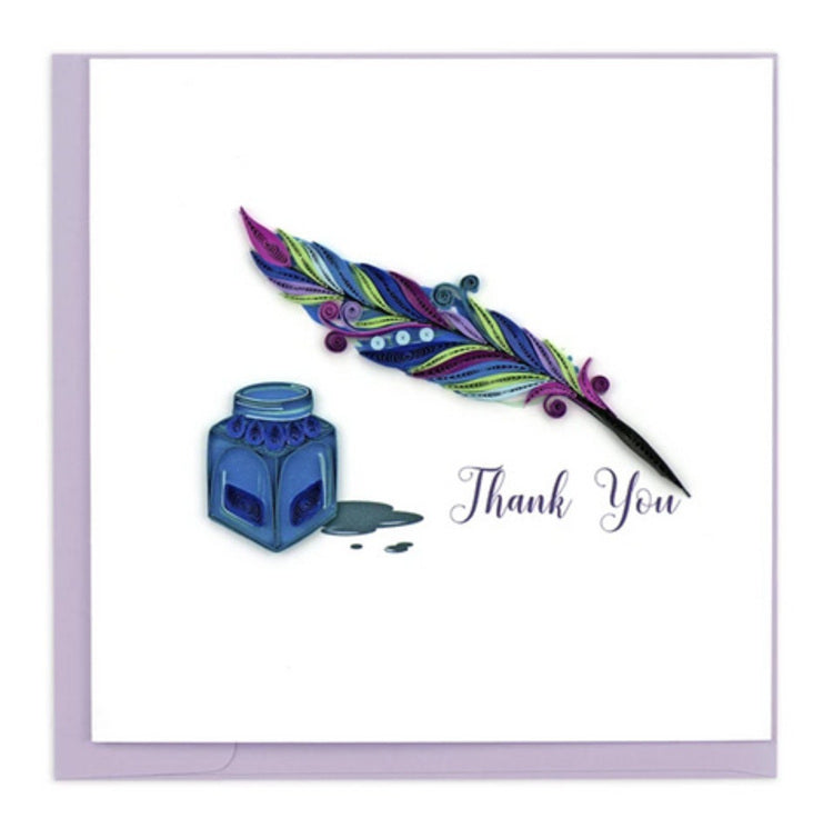 Quill and Ink Quilling Card
