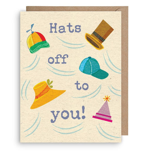 Hats Off to You Congratulations Card