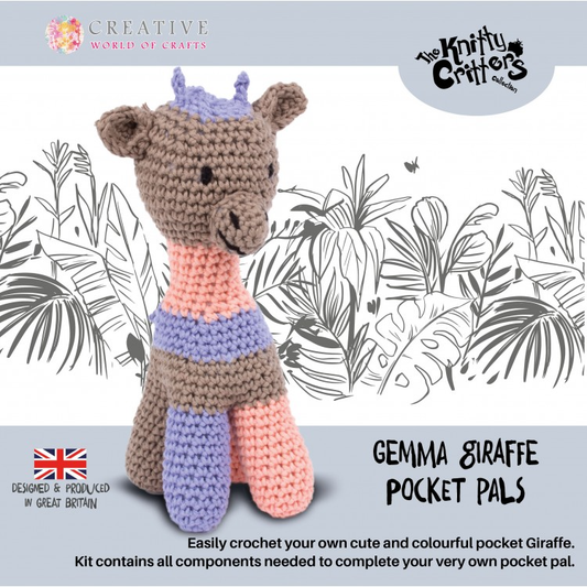 Gemma the Giraffe Knitty Critters Crochet Kit