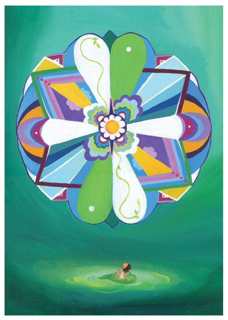Spring Mandala Card