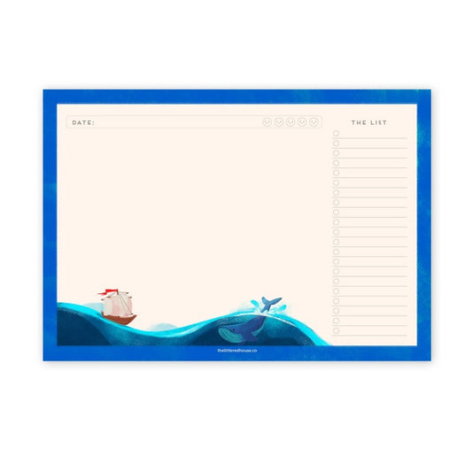 Ocean Whale Planner Notepad