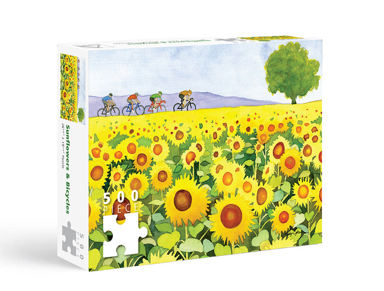 Allport Sunflower and Bikes Puzzle - 500pc