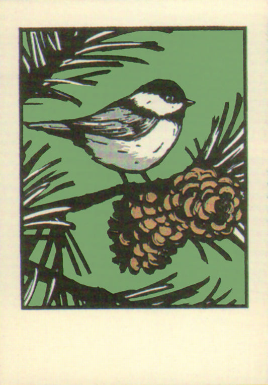 Black Cap Chickadee Holiday Cards