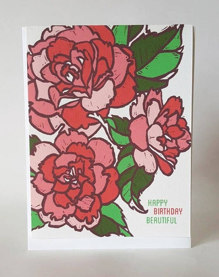 Birthday Beautiful Flowers Card