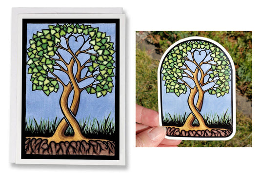 Tree of Life, Together Forever Card and Vinyl Sticker Set