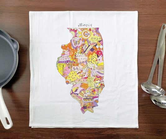 Doodle: Illinois Towel