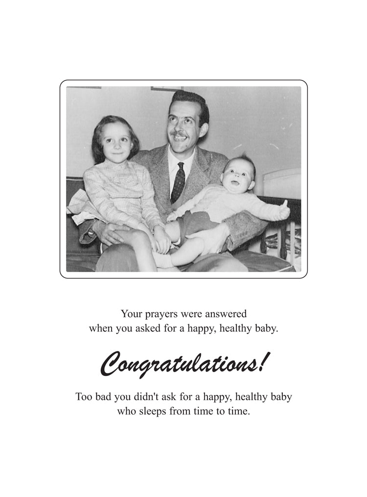 Healthy Baby Humor Card