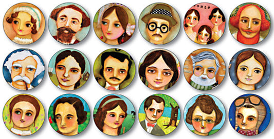 Great Authors Button Pack