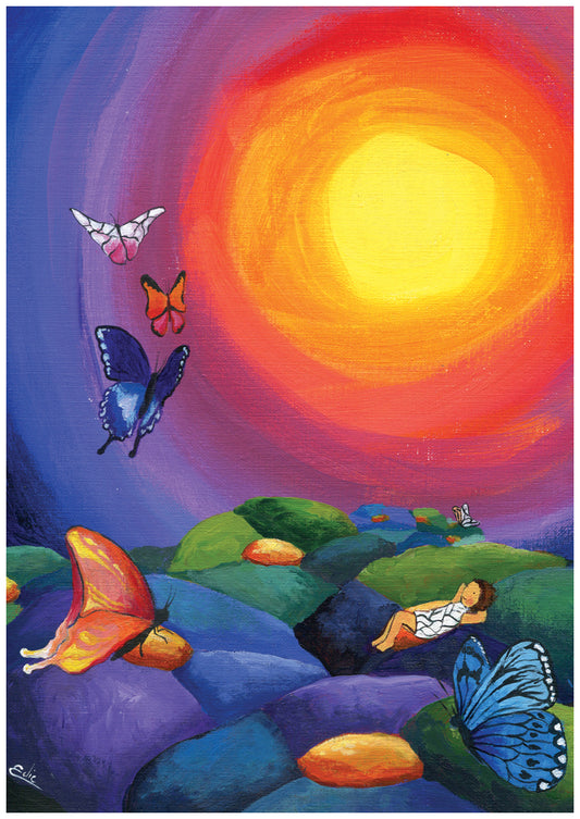 Butterfly Sunrise Card