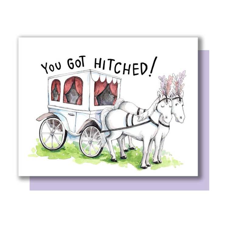 You Got Hitched Wedding Card