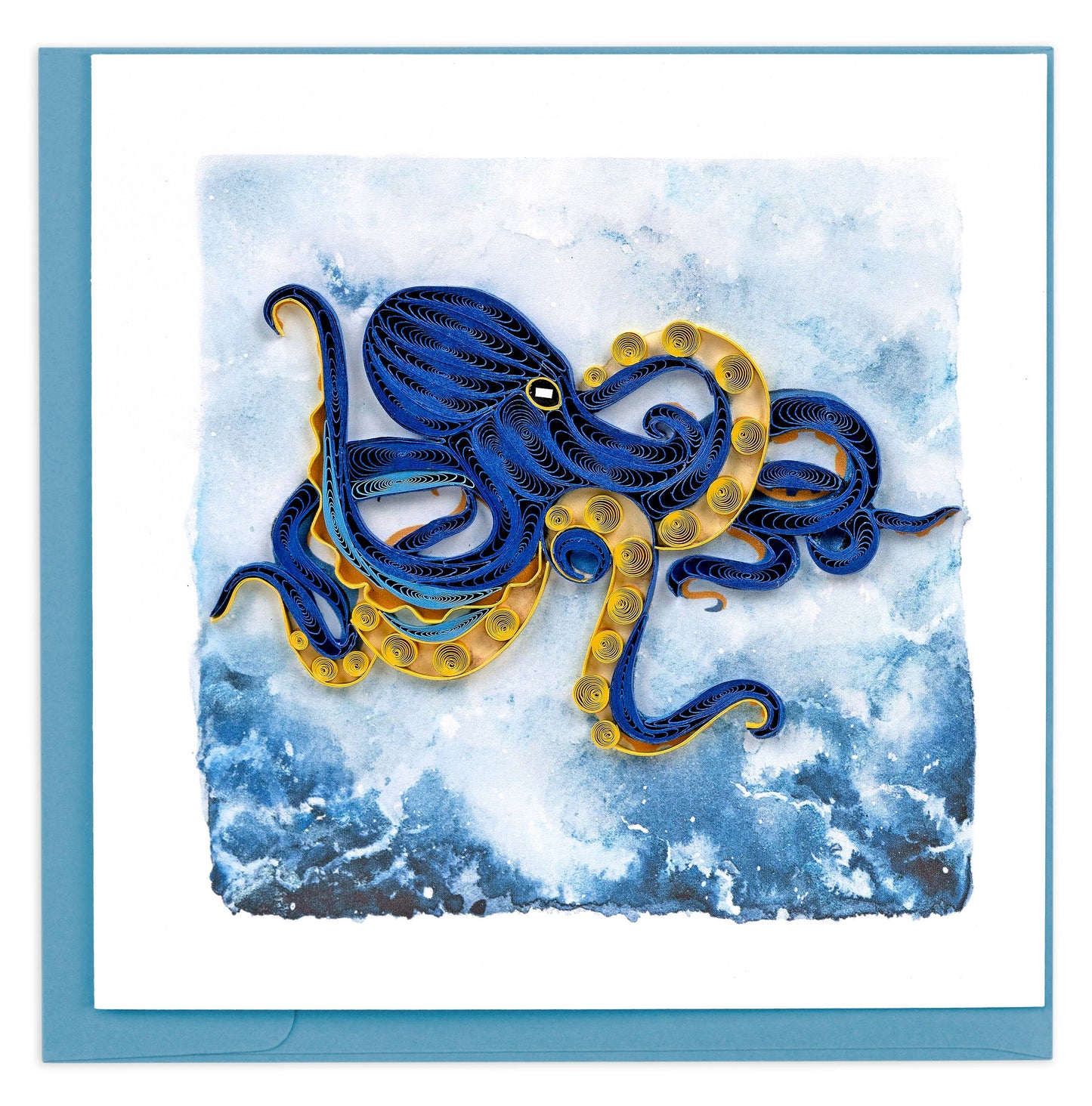 Deep Sea Octopus Quilled Card