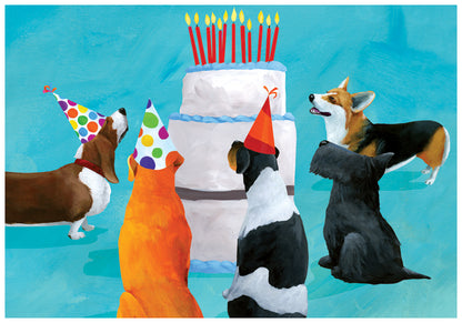 Dog Party Birthday Card