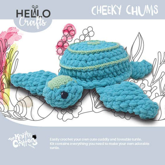 Terence the Turtle Knitty Critters Crochet Kit