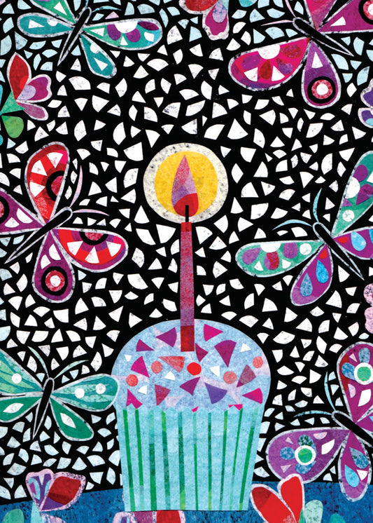 Cupcake and Butterflies Card