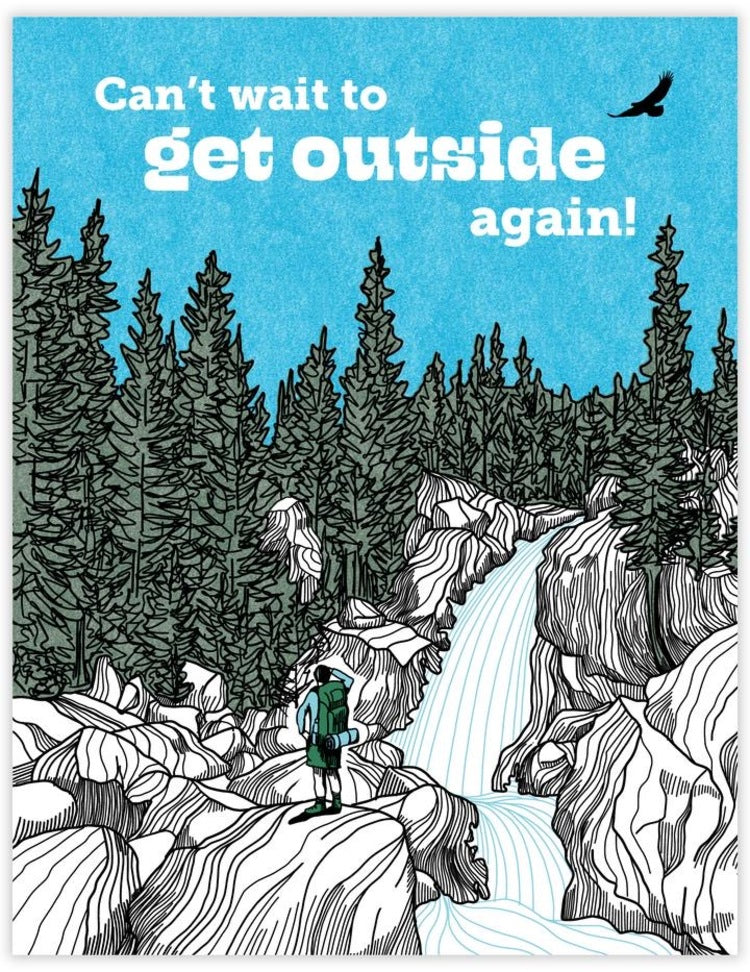 Can't Wait To Get Outside Again Card