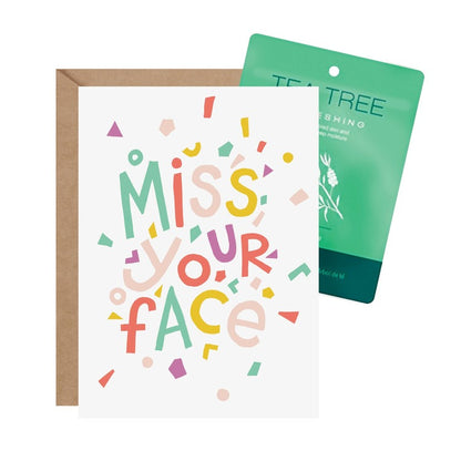 Miss Your Face - Face Mask Card