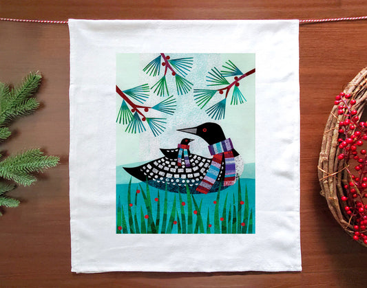 Cozy Loons Holiday Towel