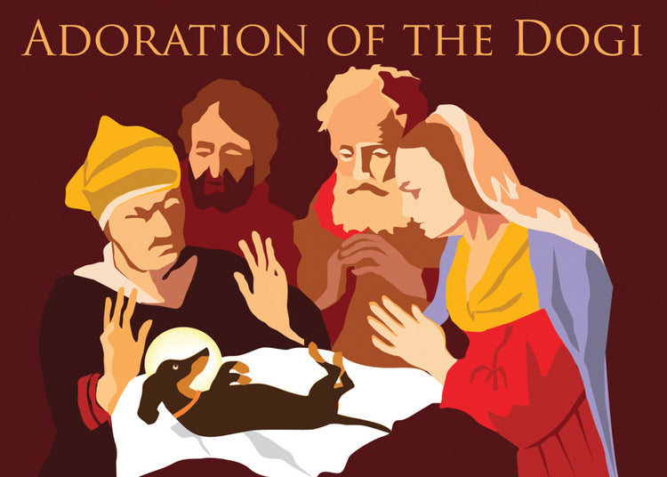 Adoration of the Dogi Holiday Card
