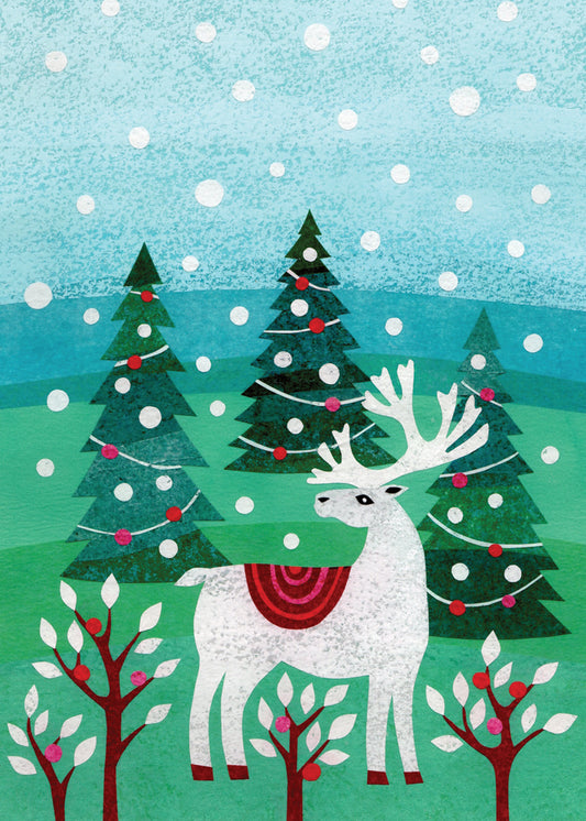 Reindeer Trees Holiday Card