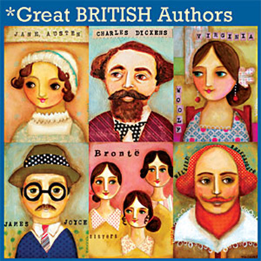 Great British Authors Assorted Notes