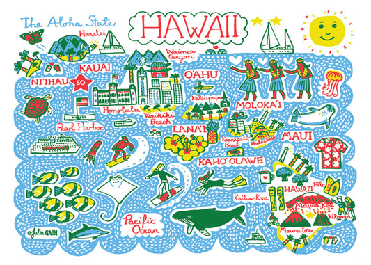 Statescapes: Hawaii Card