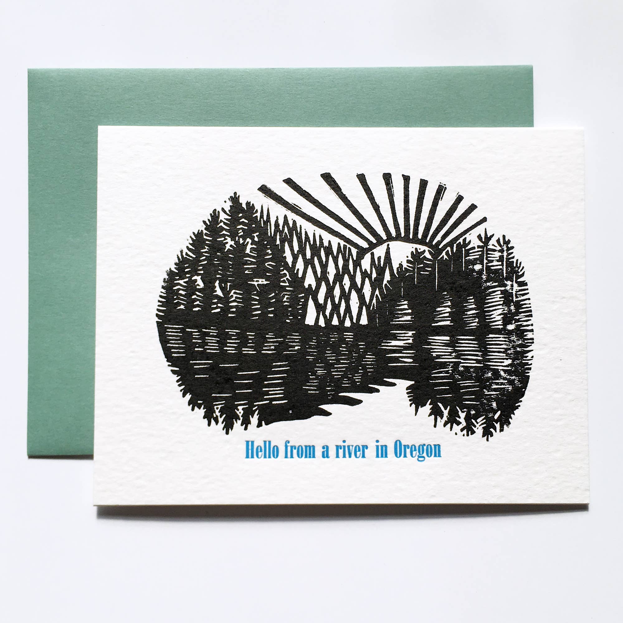 Oregon River Blank Card – Allport Editions