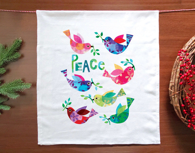 Peace Birds Holiday Towel