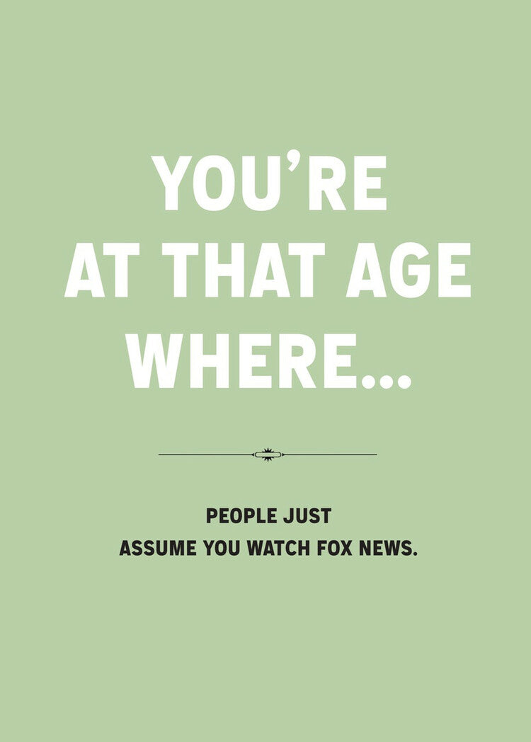 Fox News Funny Birthday Card