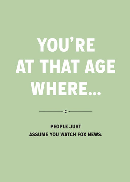 Fox News Birthday Card