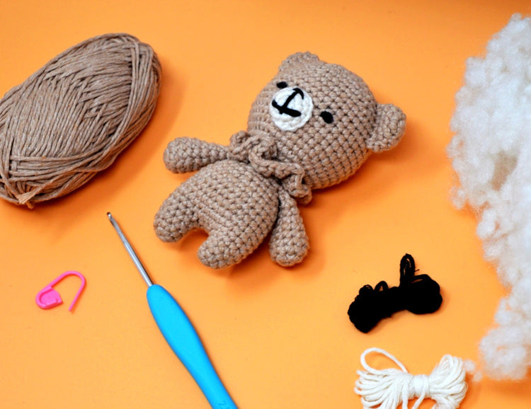Eddy the Bear Knitty Critters Crochet Kit