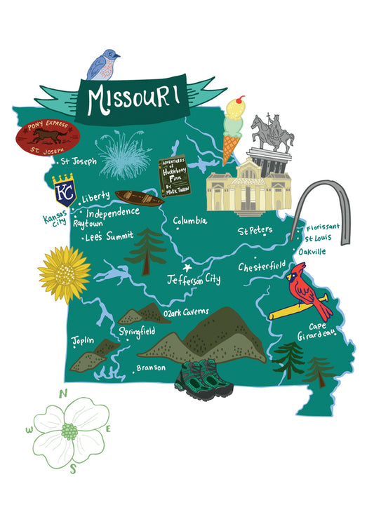 Hello: Missouri Card