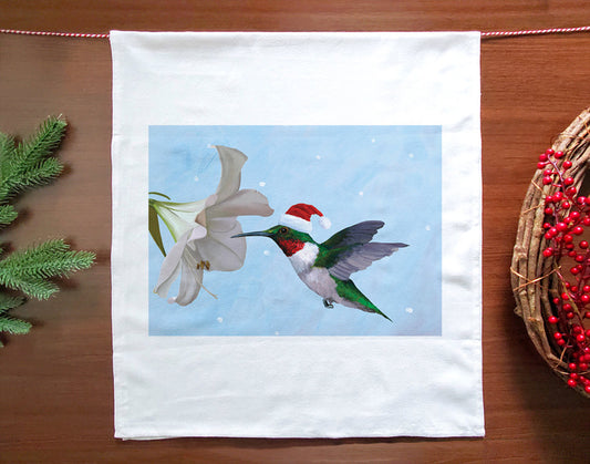 Hummingbird Holiday Towel